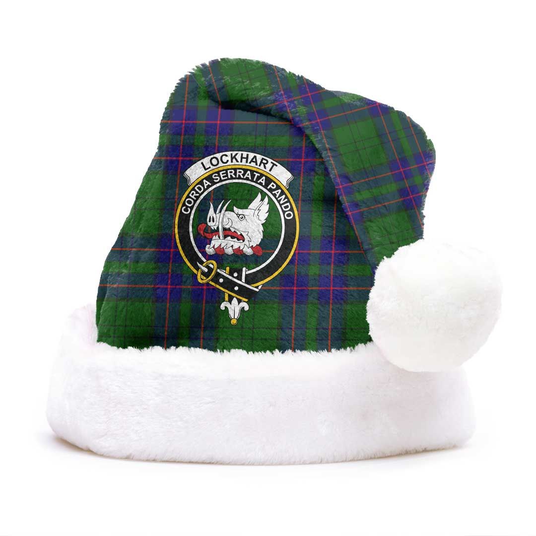 Lockhart Clan Tartan Classic Crest Christmas Hat