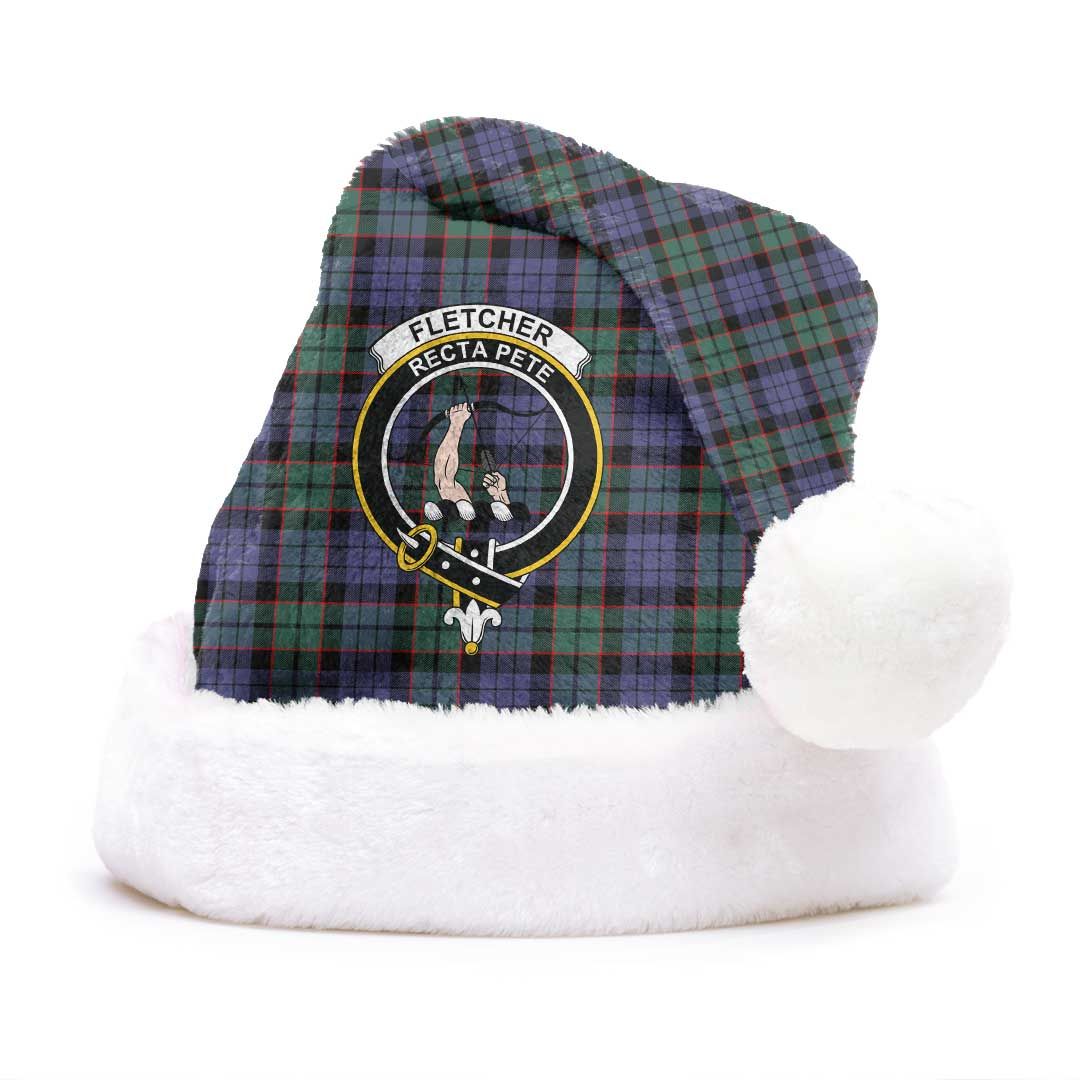 Fletcher Modern Clan Tartan Classic Crest Christmas Hat