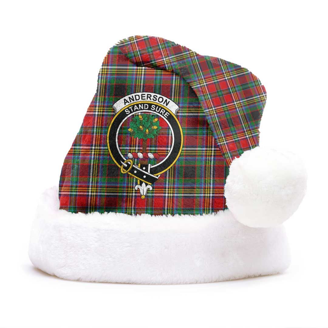 Anderson of Arbrake Clan Tartan Classic Crest Christmas Hat