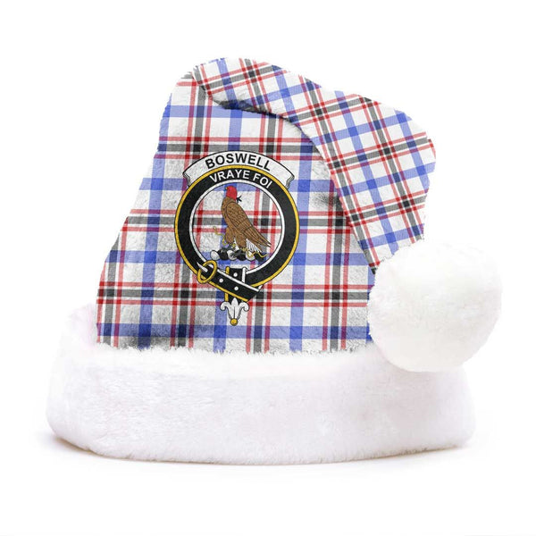 Boswell Modern Clan Tartan Classic Crest Christmas Hat