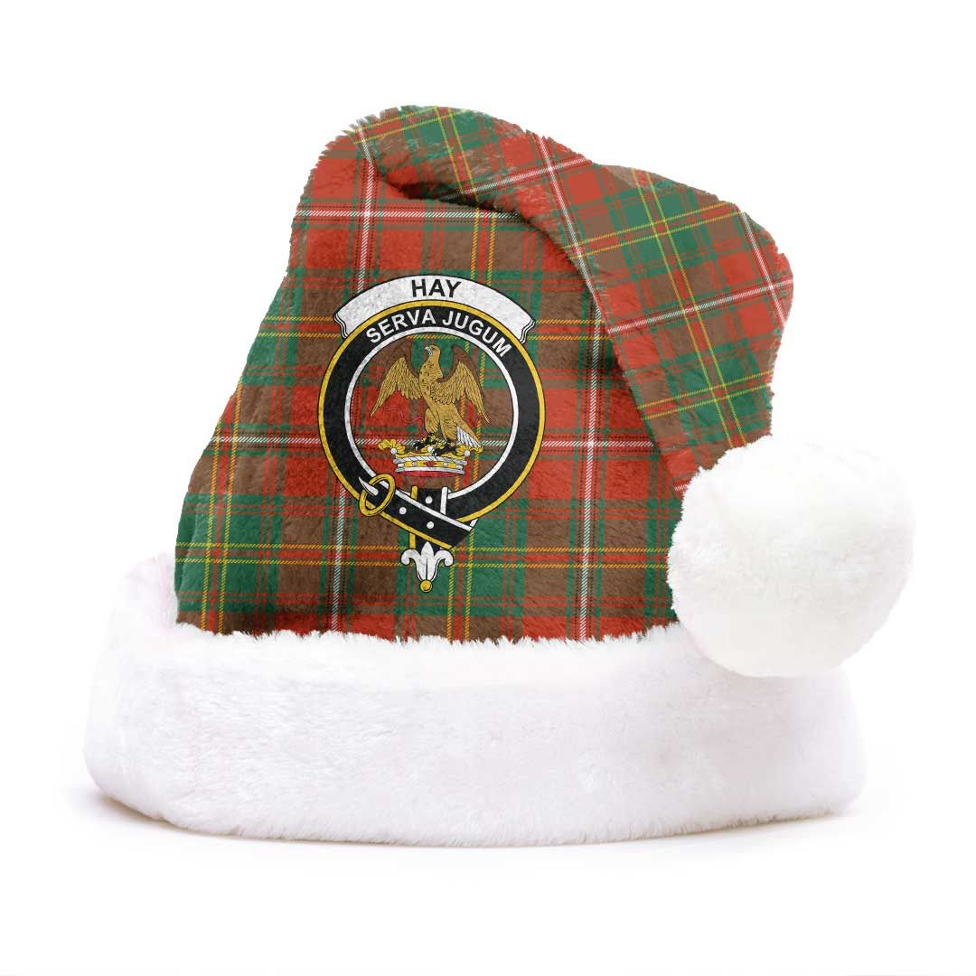 Hay Ancient Clan Tartan Classic Crest Christmas Hat