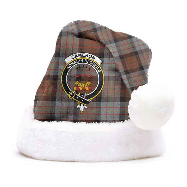 Cameron of Erracht Weathered Clan Tartan Classic Crest Christmas Hat