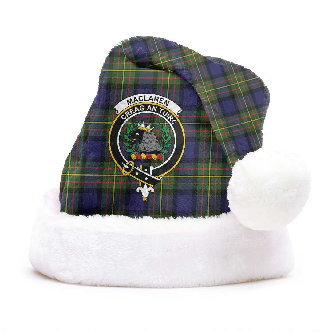 MacLaren Modern Clan Tartan Classic Crest Christmas Hat