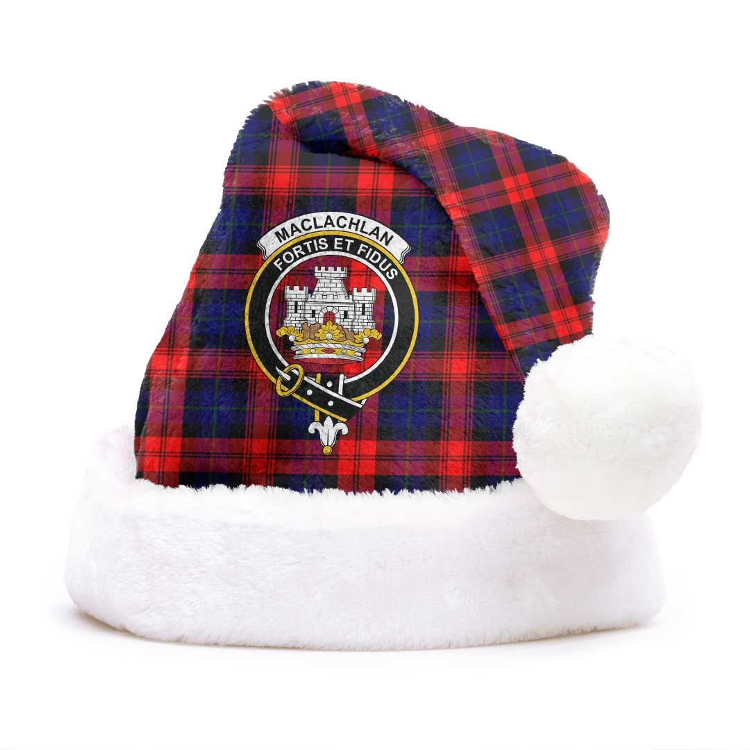 MacLachlan Modern Clan Tartan Classic Crest Christmas Hat