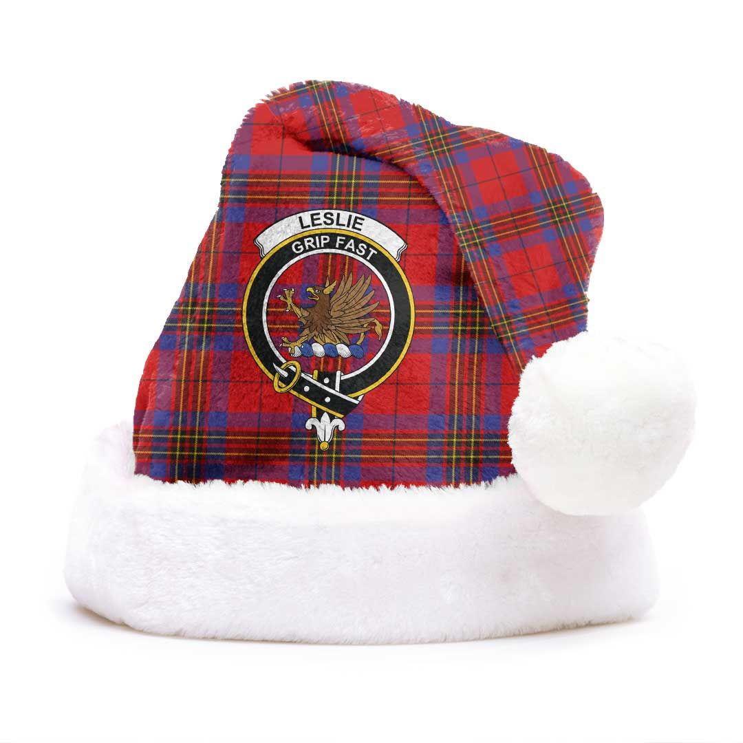 Leslie Modern Clan Tartan Classic Crest Christmas Hat