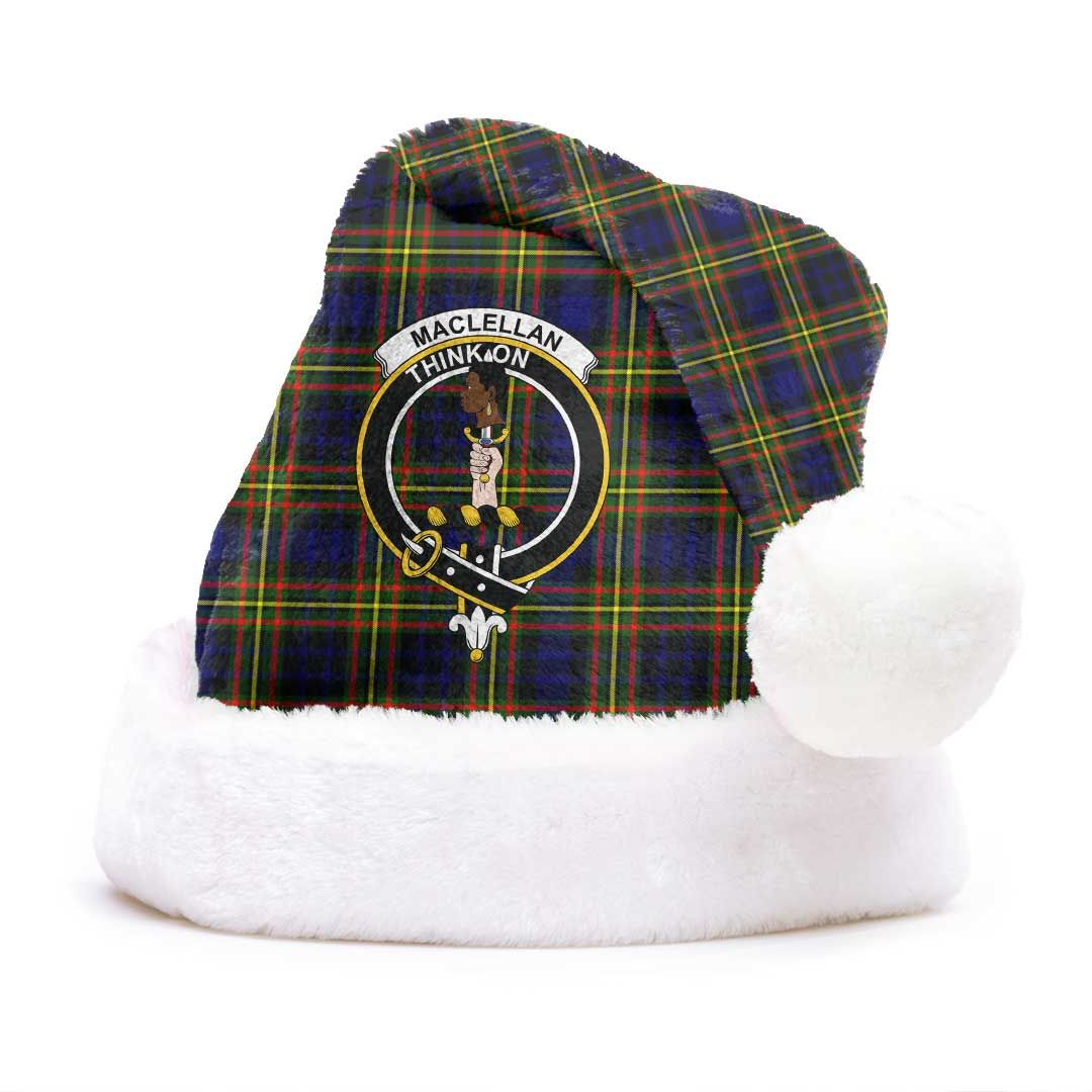 MacLellan Modern Clan Tartan Classic Crest Christmas Hat