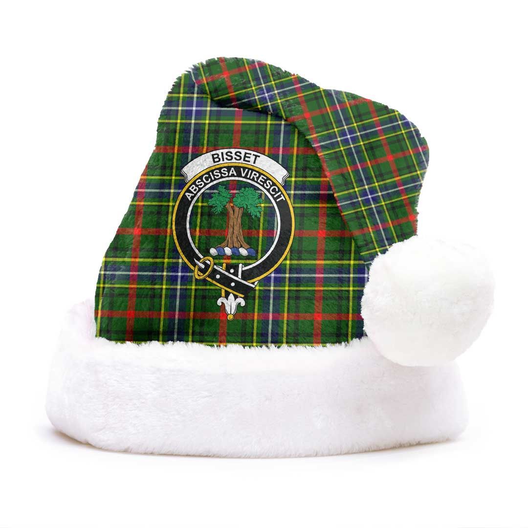 Bisset Clan Tartan Classic Crest Christmas Hat