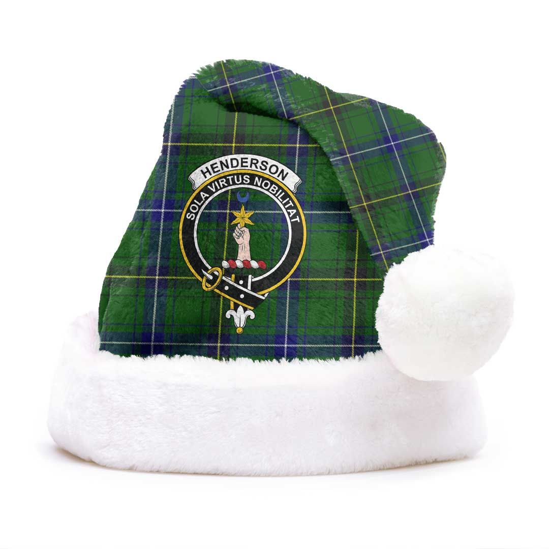 Henderson Modern Clan Tartan Classic Crest Christmas Hat