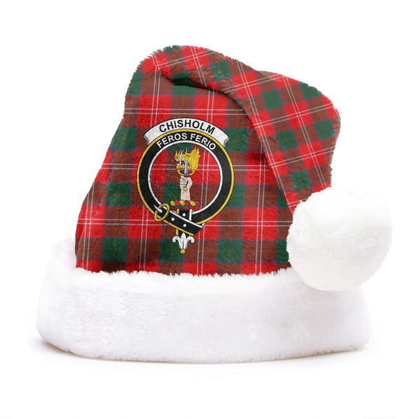 Chisholm Modern Clan Tartan Classic Crest Christmas Hat