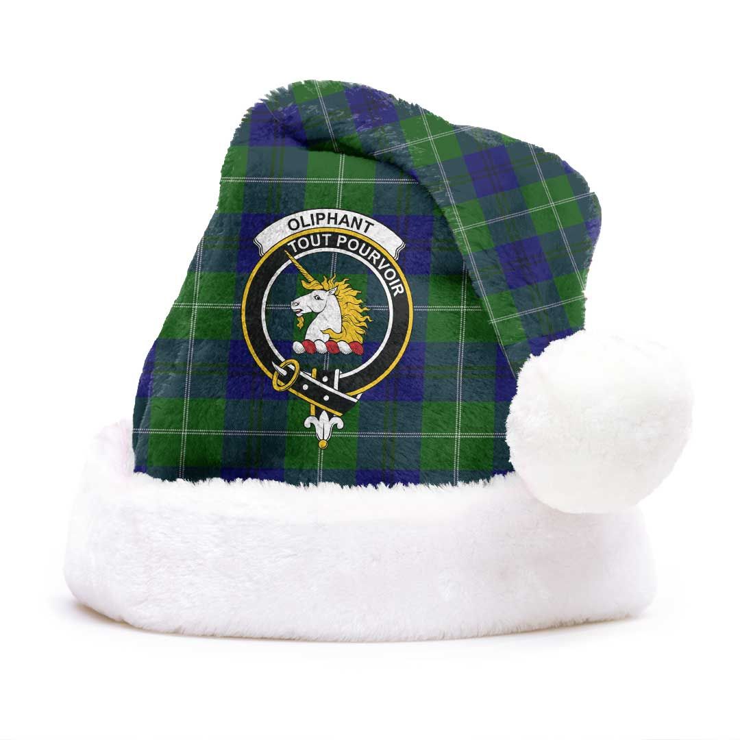 Oliphant Modern Clan Tartan Classic Crest Christmas Hat