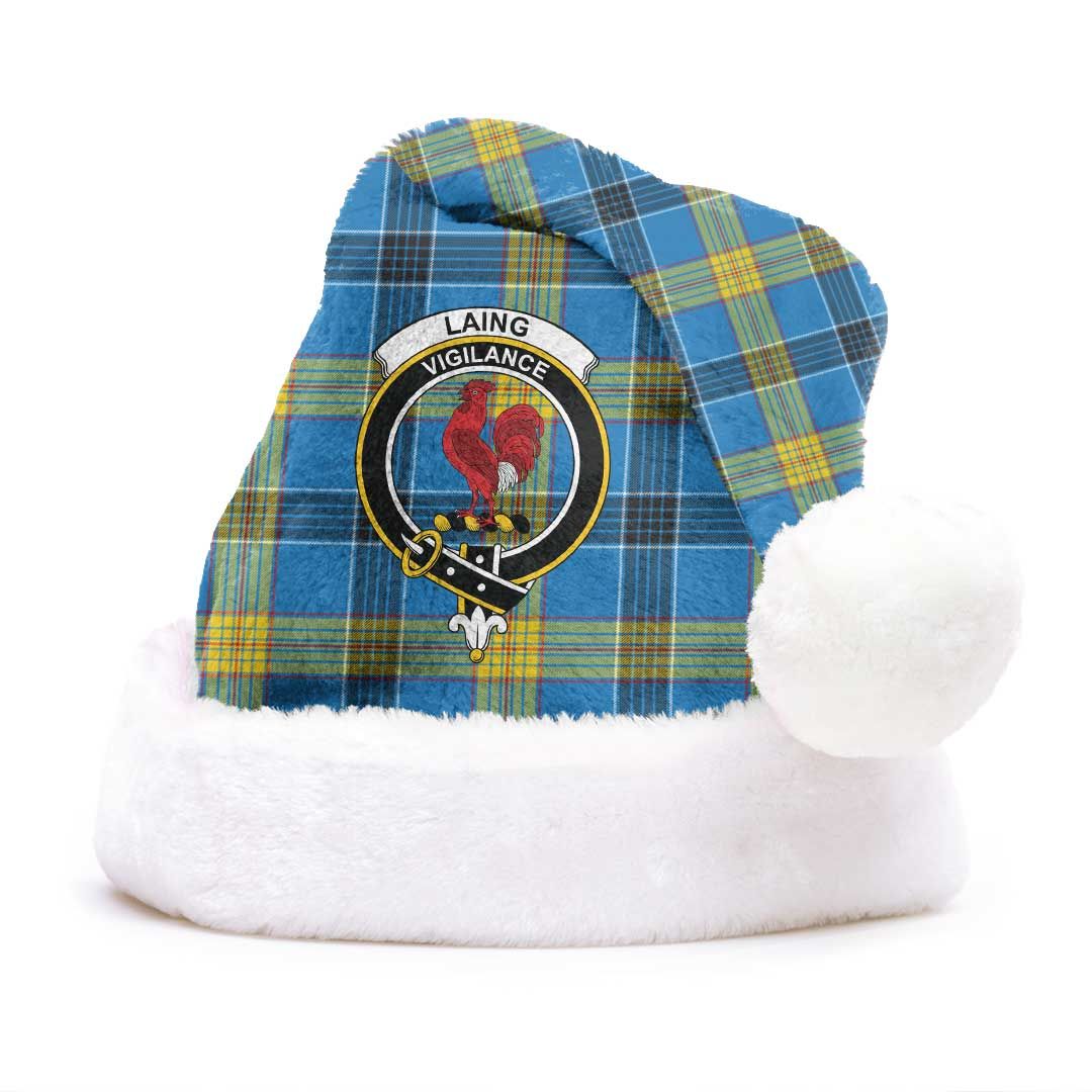 Laing Clan Tartan Classic Crest Christmas Hat