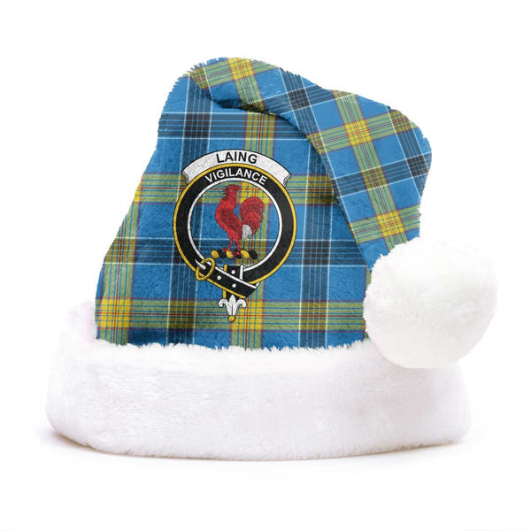 Laing Clan Tartan Classic Crest Christmas Hat