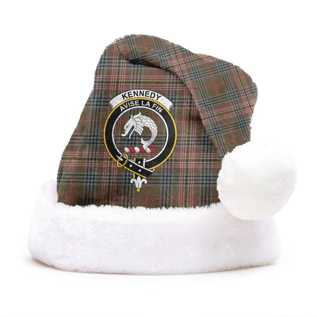 Kennedy Weathered Clan Tartan Classic Crest Christmas Hat