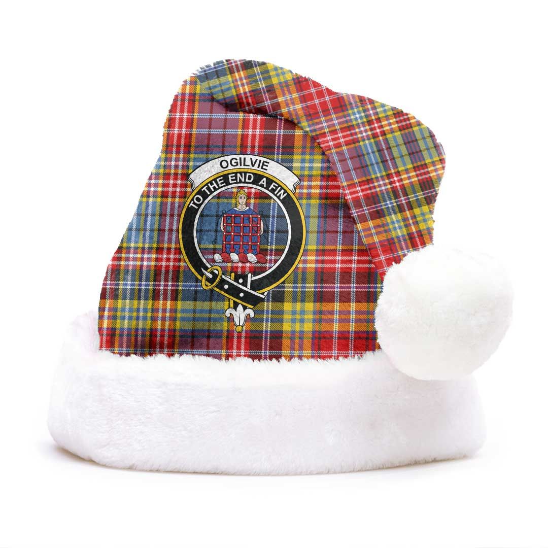 Ogilvie Clan Tartan Classic Crest Christmas Hat