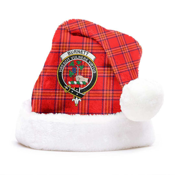 Burnett Modern Clan Tartan Classic Crest Christmas Hat