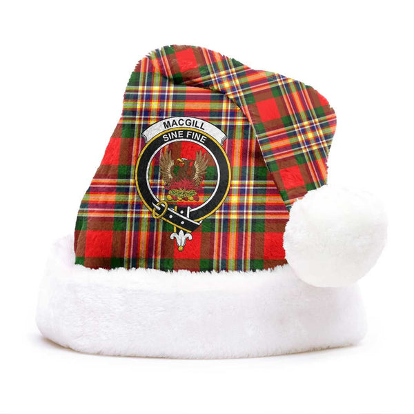 MacGill Modern Clan Tartan Classic Crest Christmas Hat