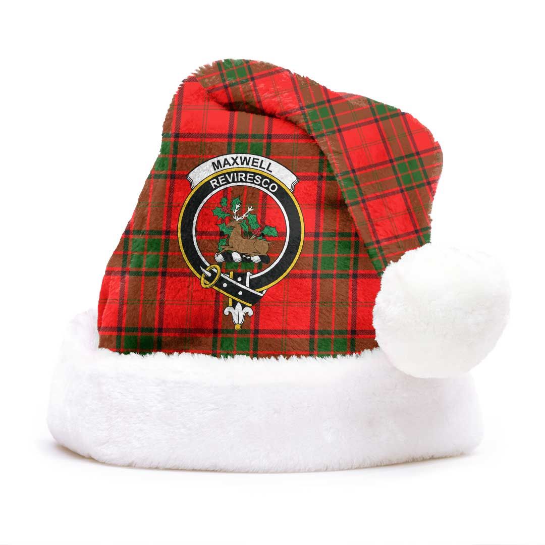 Maxwell Modern Clan Tartan Classic Crest Christmas Hat