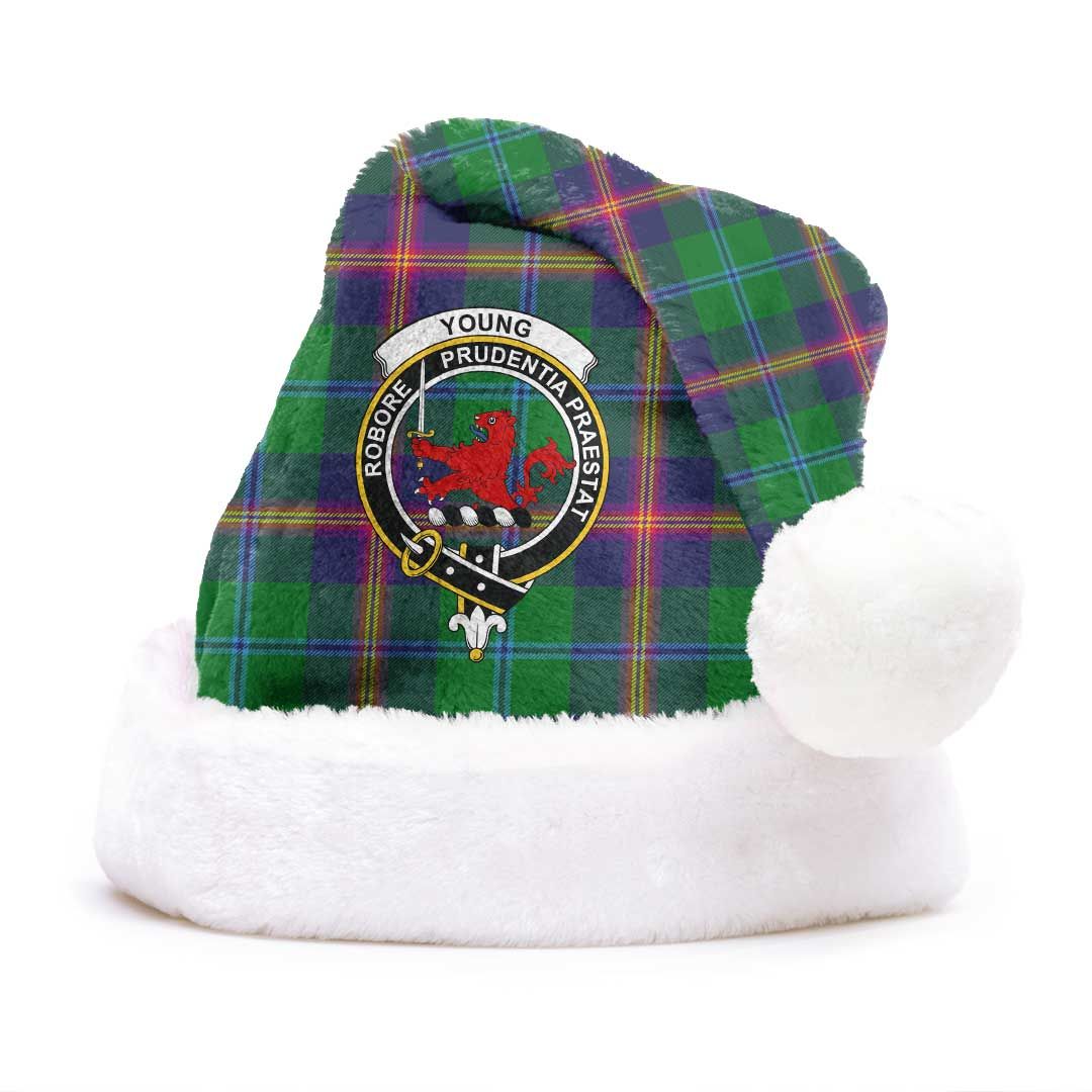 Young Modern Clan Tartan Classic Crest Christmas Hat