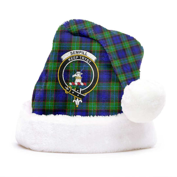 Sempill Modern Clan Tartan Classic Crest Christmas Hat