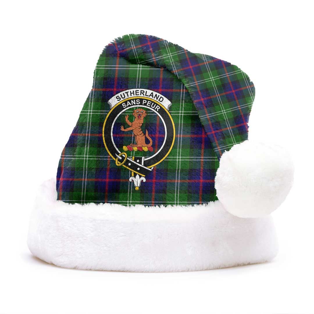 Sutherland Modern Clan Tartan Classic Crest Christmas Hat