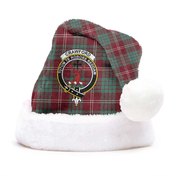 Crawford Modern Clan Tartan Classic Crest Christmas Hat