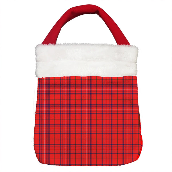 Rose Modern Tartan Classic Christmas Gift Bag