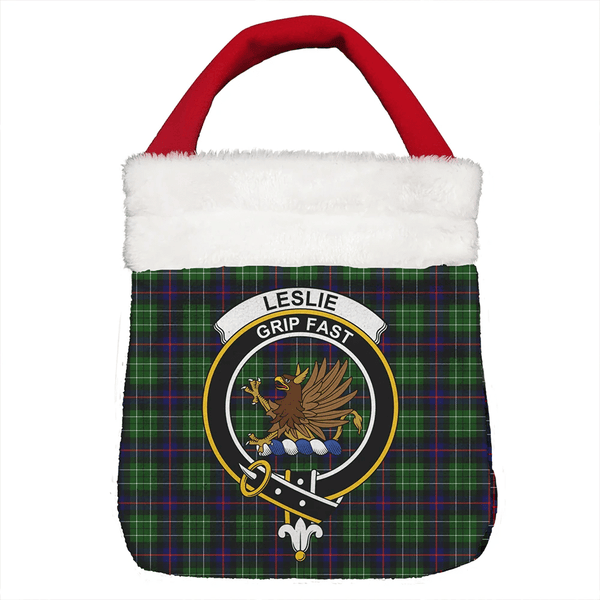 Leslie Hunting Tartan Classic Crest Christmas Gift Bag