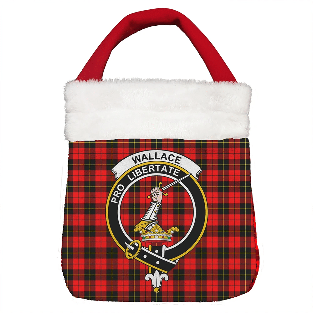 Wallace Hunting - Red Tartan Classic Crest Christmas Gift Bag