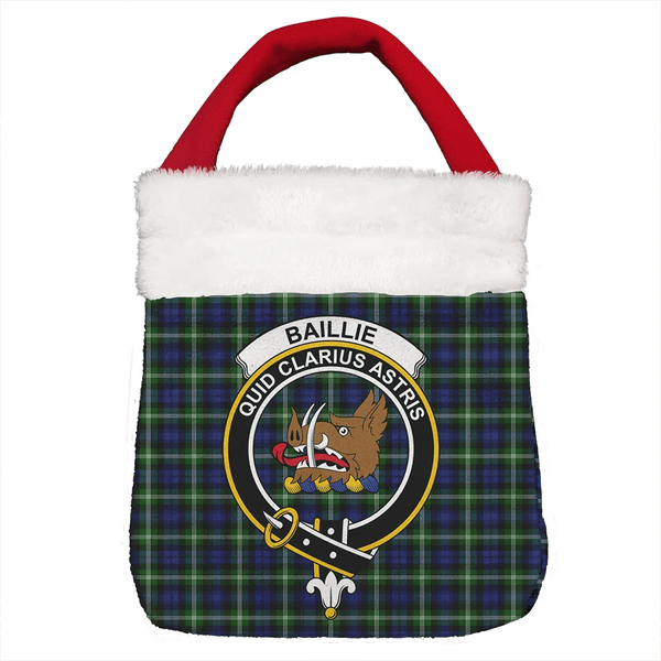 Baillie Modern Tartan Classic Crest Christmas Gift Bag