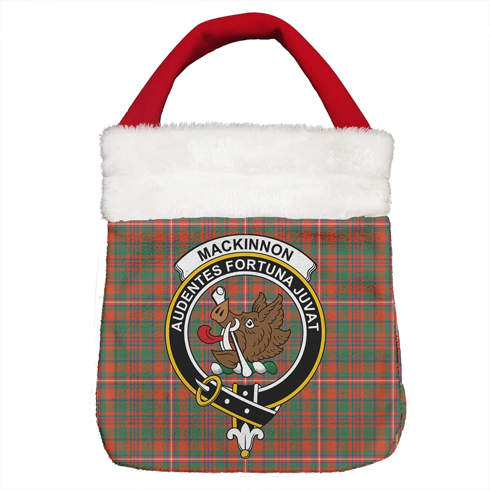 MacKinnon Ancient Tartan Classic Crest Christmas Gift Bag