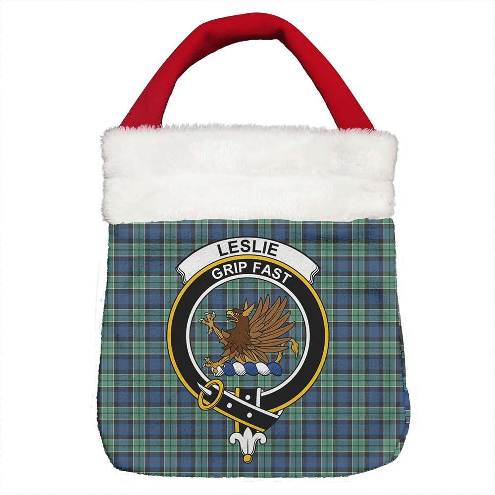 Leslie Hunting Ancient Tartan Classic Crest Christmas Gift Bag