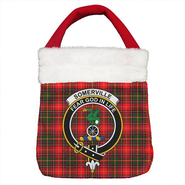 Somerville Modern Tartan Classic Crest Christmas Gift Bag