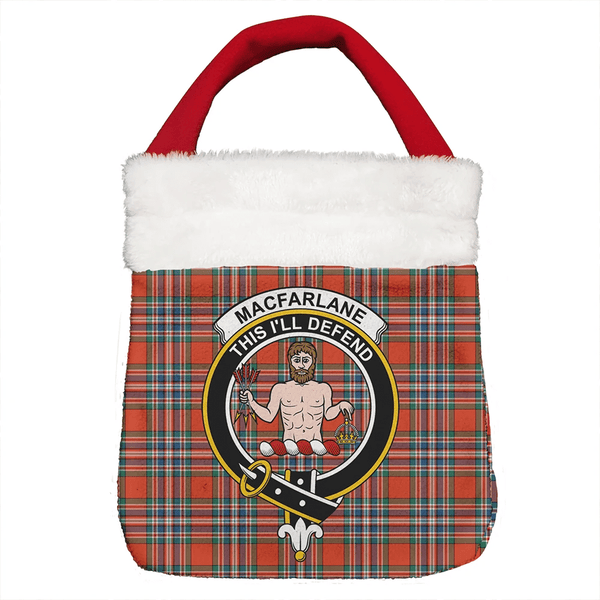 MacFarlane Ancient Tartan Classic Crest Christmas Gift Bag