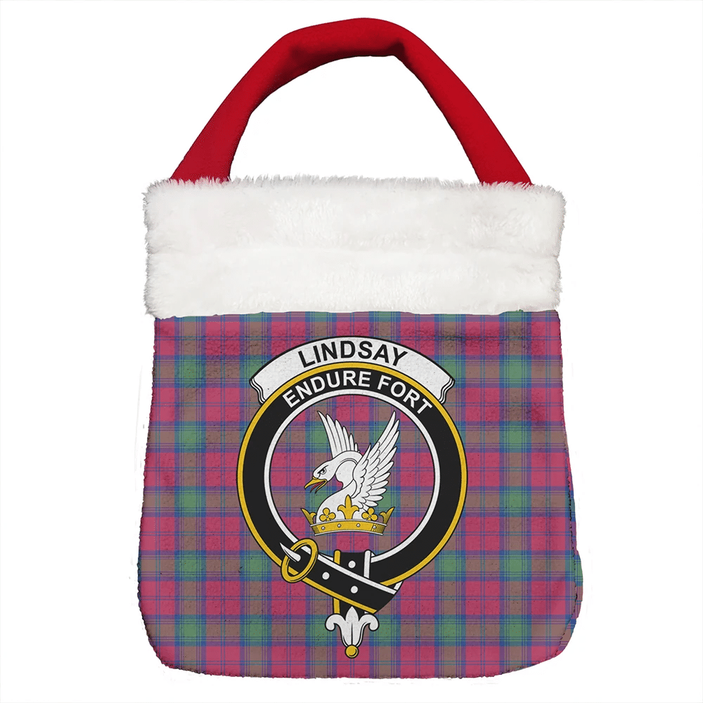 Lindsay Ancient Tartan Classic Crest Christmas Gift Bag