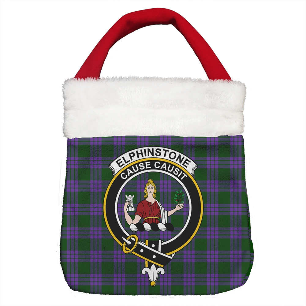 Elphinstone Tartan Classic Crest Christmas Gift Bag