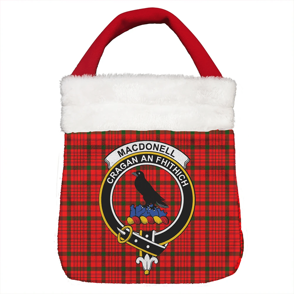 MacDonnell of Keppoch Modern Tartan Classic Crest Christmas Gift Bag