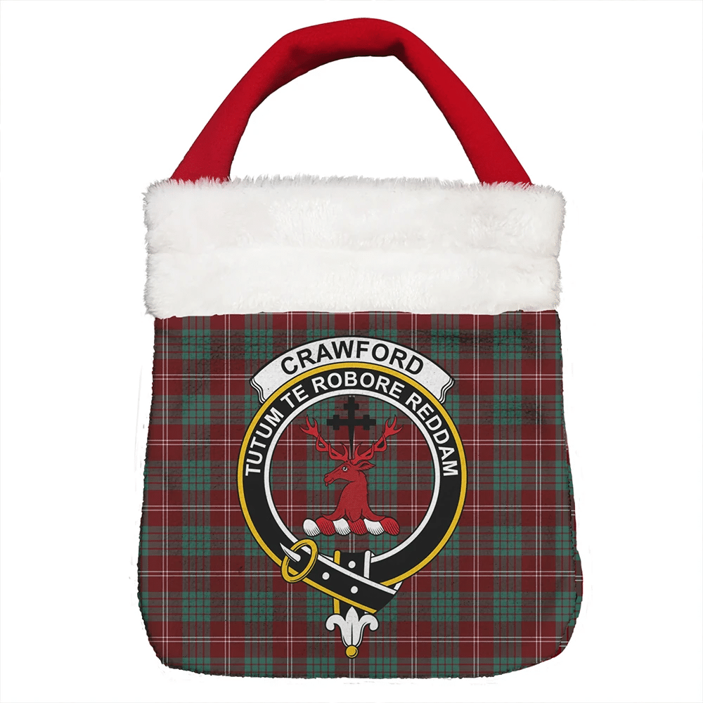 Crawford Modern Tartan Classic Crest Christmas Gift Bag