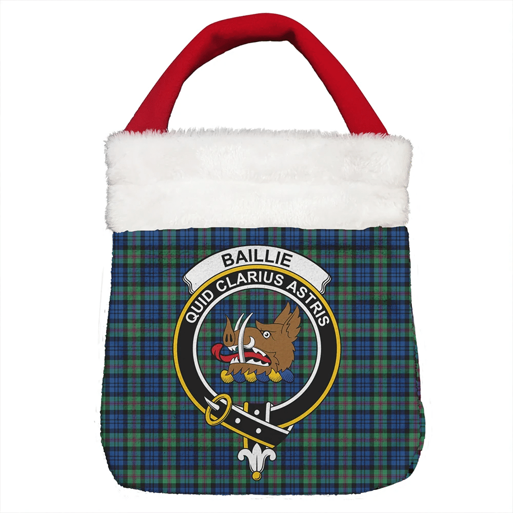 Baillie Ancient Tartan Classic Crest Christmas Gift Bag