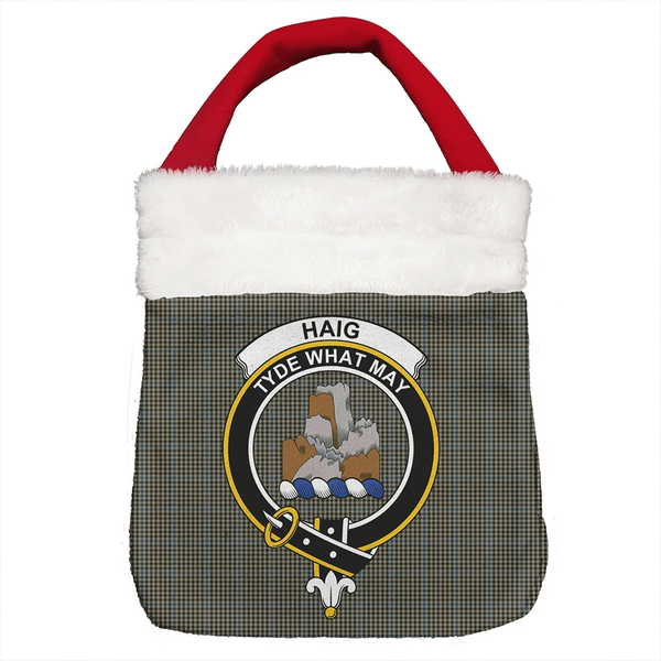 Haig Check Tartan Classic Crest Christmas Gift Bag