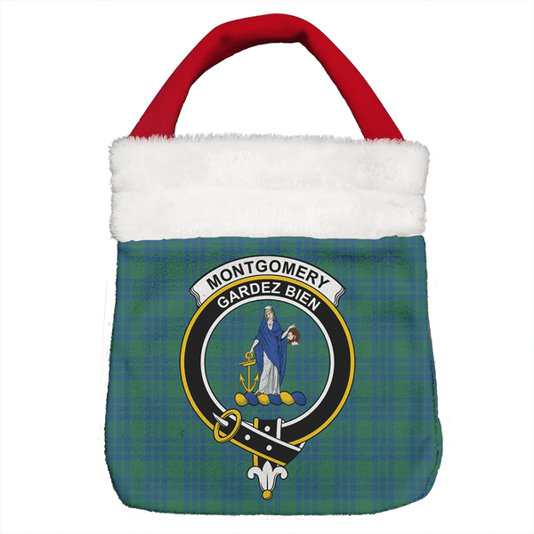 Montgomery Ancient Tartan Classic Crest Christmas Gift Bag