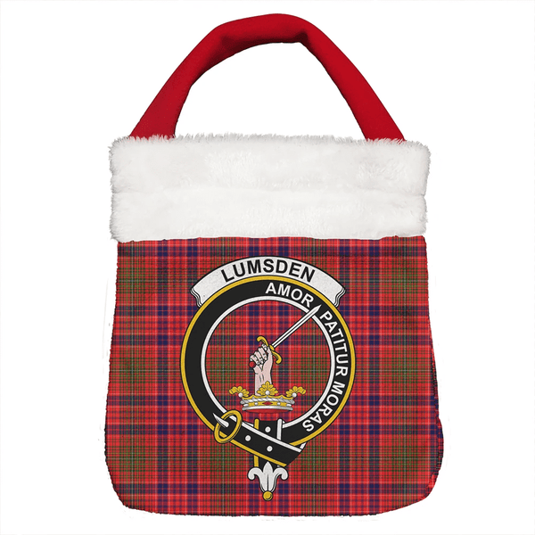 Lumsden Modern Tartan Classic Crest Christmas Gift Bag