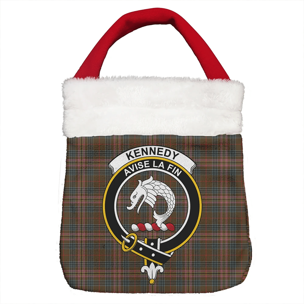 Kennedy Weathered Tartan Classic Crest Christmas Gift Bag