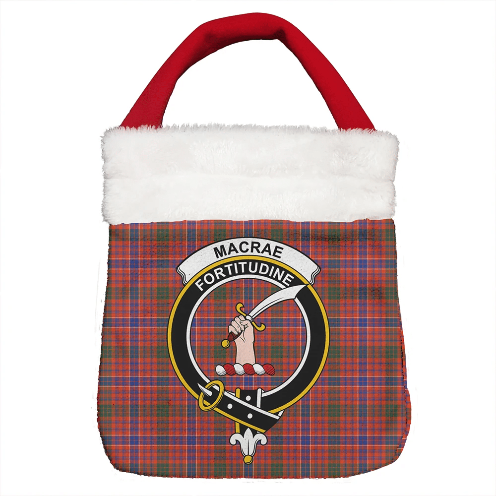 MacRae Ancient Tartan Classic Crest Christmas Gift Bag