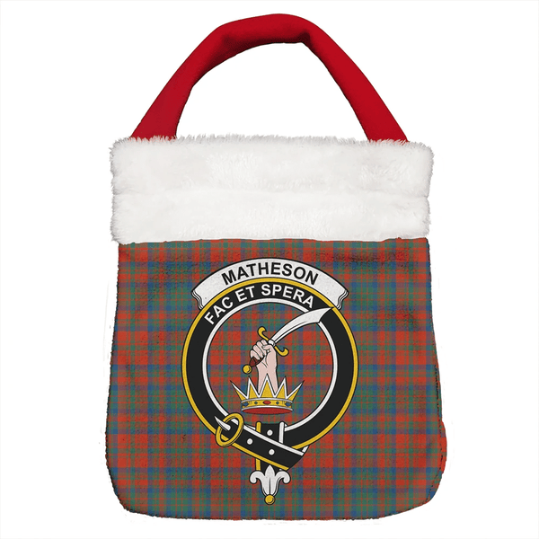 Matheson Ancient Tartan Classic Crest Christmas Gift Bag