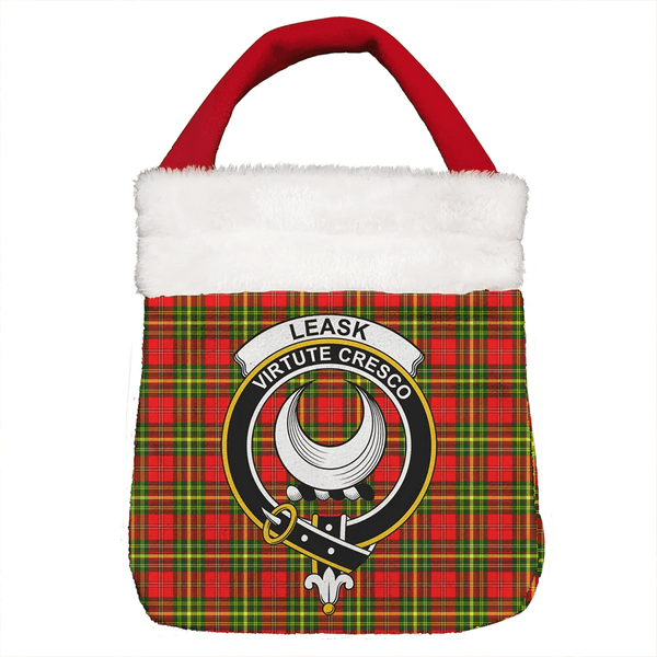 Leask Tartan Classic Crest Christmas Gift Bag