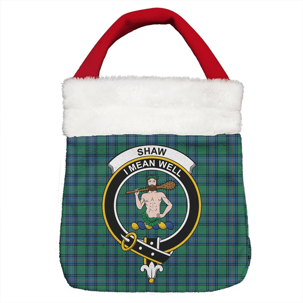 Shaw Ancient Tartan Classic Crest Christmas Gift Bag