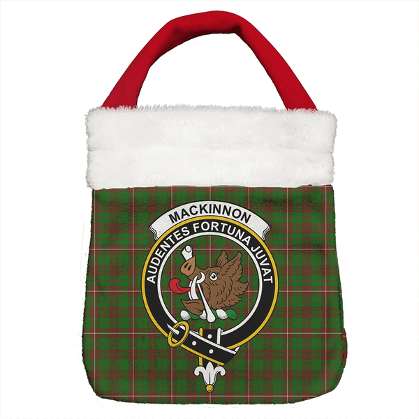 MacKinnon Hunting Modern Tartan Classic Crest Christmas Gift Bag