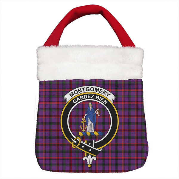 Montgomery Modern Tartan Classic Crest Christmas Gift Bag