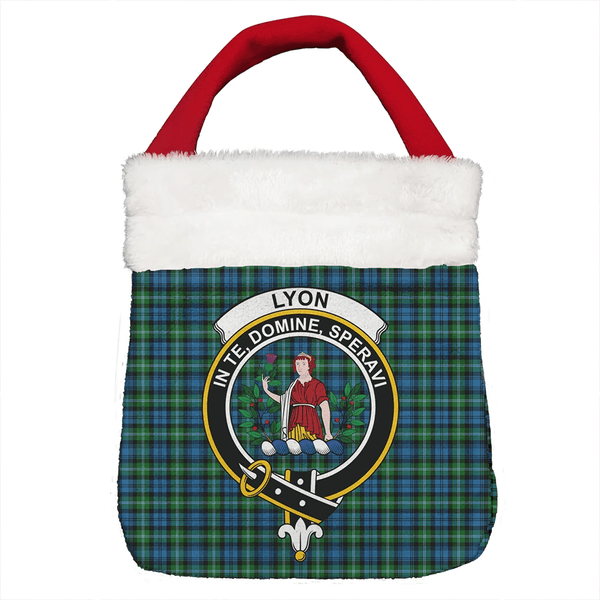 Lyon Clan Tartan Classic Crest Christmas Gift Bag