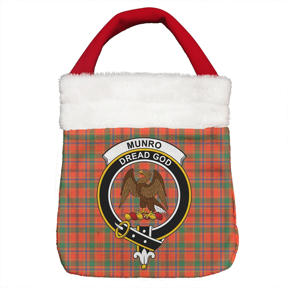 Munro Ancient Tartan Classic Crest Christmas Gift Bag